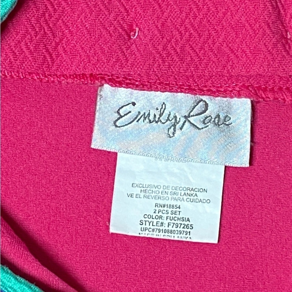 Emily Rose Girls Pink Dress Holiday Birthday Sz 6 NWOT - Picture 5 of 6